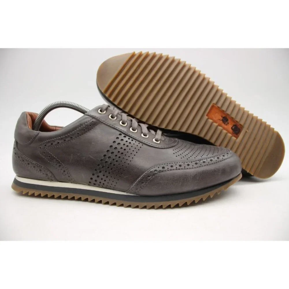 Johnston & Murphy Leather Sneakers Men’s Size 11 M  Brown Shoes 25-2505